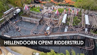 Ridderstrijd  nieuwe achtbaan Avonturenpark Hellendoorn officieel geopend tijdens lintjesregen [upl. by Vivi]