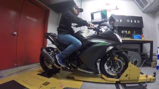 Dyno Run 2016 Ninja 300 ABS [upl. by Erna]