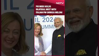 PM Modi G20 Summit  PM Modi Holds Bilateral Meet With PM Giorgia Meloni At G20 Summit In Brazil [upl. by Maitilde]