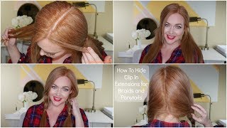 How To Hide  Wear Extensions for Pigtails  Double Braids  Double Ponytails [upl. by Charbonneau]