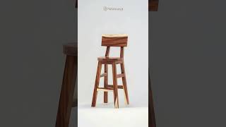 Buy Stylish Bar Stools on Sale Now Wooden Bar Stool Design  Nismaaya Decor [upl. by Barvick577]