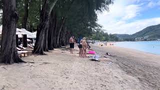 Walk along Kamala Beach from Novotel to Market  Phuket Thailand [upl. by Yenahteb]