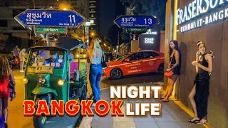 Bangkok Nightlife Walk Around Sukhumvit Road Soi 11 [upl. by Oiralih861]