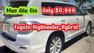 147 Con Trai Dẫn Đi đấu Giá Xe Chỉ Có 6000 Mua Được Xe Toyota Highlander Hybrid 2014 [upl. by Yroger]