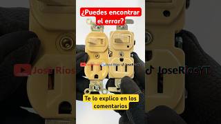 ⚠️Error en el diseño de tomacorriente mixto aprender electricidad joserios diy shorts [upl. by Silsby]