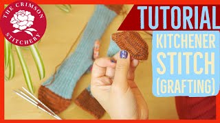 KITCHENER STITCH KNITTING TUTORIAL  How To Graft a Sock Toe  technique amp tips for cuffdown socks [upl. by German433]