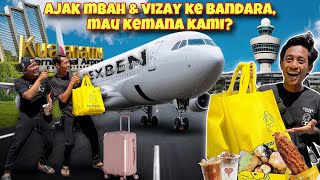 AJAK MBAH amp VIZAY JALANJALAN KE BANDARA NYOBAIN JAJANAN TERENAK DI KUALANAMU [upl. by Turley]