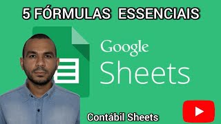 5 FÓRMULAS NO GOOGLE PLANILHAS [upl. by Hnid]