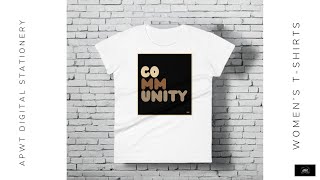 Statement TShirts  Womens Community TShirt community statementshirt fashion gifts tshirts [upl. by Atinot]