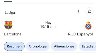 Barcelona vs RCD Espanyol [upl. by Yecaw]