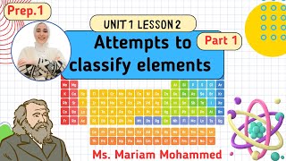 Prep 1  Unit 1  Lesson 2  part 1 Attempts to classify elements [upl. by Aramen486]