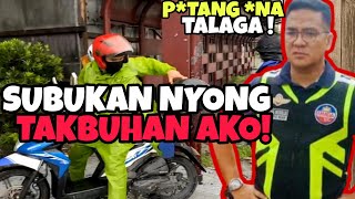 BONG NEBRIJA GALIT NA GALIT NG TAKASAN NG MGA RIDER HABANG UMUULAN [upl. by Cicily430]