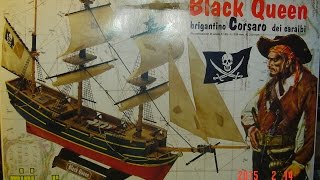 Mamoli Mini Black Queen Pirate Brigantine part 1 [upl. by Auhso696]