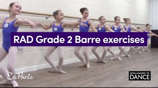 RAD Grade 2 Barre exercises [upl. by Cohby569]