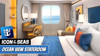 Icon of the Seas  Ocean View Stateroom Walkthrough Tour  Royal Caribbean 2024  4k [upl. by Rushing85]