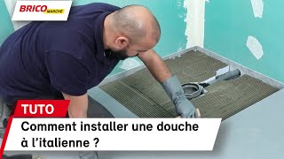 Comment installer une douche à litalienne   Bricomarché [upl. by Ahsiekat]