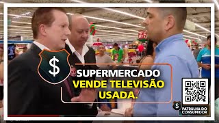 SUPERMERCADO VENDE TELEVISÃO USADA [upl. by Annahsal]