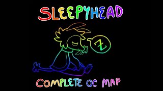 SLEEPYHEAD  Complete OC Psychedelic Lineart Map [upl. by Artemed100]