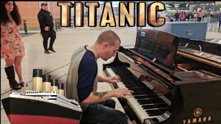 My Heart Will Go On  Titanic Public Piano YVR International Airport [upl. by Nedgo]