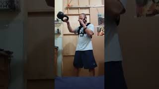 15 minutes of Kettlebell Cardio Workout 9 kg Kettlebell 5 kg Weight Vest amp Elevation Mask Trainer [upl. by Gussman]