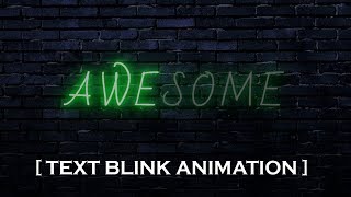 How to create css neon text effect  css text animation 2018  cool css effects [upl. by Ambrogino]