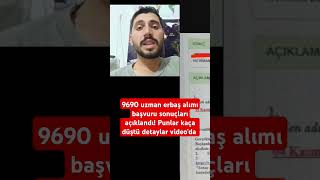 9690 Jandarma uzman erbaş alımı başvuru sonuçları açıklandı Puanlar kaça düştü Detaylar videoda [upl. by Corrianne]