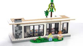 LEGO Creator 3in1 Modern House 31153 Alt model review Singlestory midcentury [upl. by Kcirdled850]