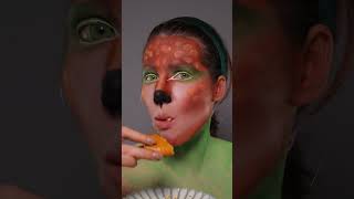 Tutorial video transformation into a trendy look with deer makeup [upl. by Hgalehs]