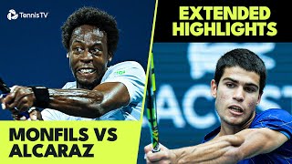 EXCITING Carlos Alcaraz vs Gael Monfils Highlights  Indian Wells 2022 [upl. by Tiffi]