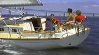 Cape Dory Sailboat  330 Sales Video from 1980s VHS Tape  Sailing Carl Alberg designed boats [upl. by Eseyt]