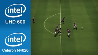 FIFA 14 Gameplay Intel UHD 600  Intel Celeron N4020 [upl. by Nico638]