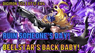 Digimon TCG  BT12EX4 Ruin Someones Day Beelstars Back Baby [upl. by Aynekat]