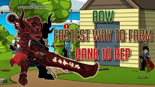 AQW FASTEST WAY TO FARM REPUTATION FOR ANYWHERE [upl. by Vachel]