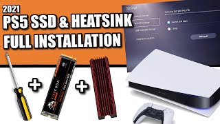 PS5 SSD amp Heatsink Installation amp Walkthrough [upl. by Phenica]