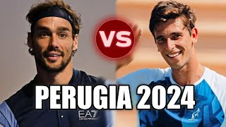 Matteo Gigante vs Fabio Fognini PERUGIA 2024 [upl. by Oiramej758]