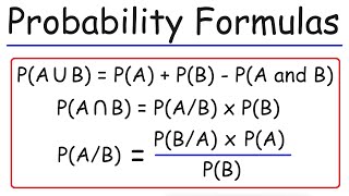 Probability Formulas Symbols amp Notations  Marginal Joint amp Conditional Probabilities [upl. by Arratoon]