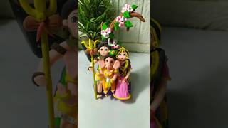 Diy Super Clay Se ganpati bappa 🙏shorts ganpatibappamorya shivparvati ganeshchaturthi [upl. by Gertrud]