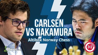 Norway Blitz Chess Tournament Carlsen vs Nakamura [upl. by Bernardi839]