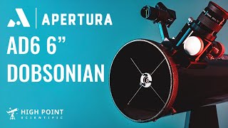 NEW Apertura AD6 Dobsonian  Full Review  High Point Scientific [upl. by Yebloc]