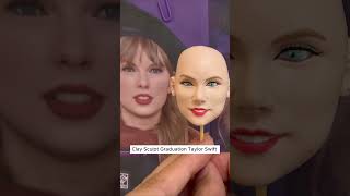 Clay Sculpt Graduation Taylor Swift Fan Art Part 1 StepbyStep Carved Taylor Swifts Face Polymer [upl. by Sigsmond]