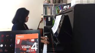 Leavetaking Alfred Moffat Trinity Violin Grade 4 20162019 Piano Accompaniment [upl. by Elleirbag123]