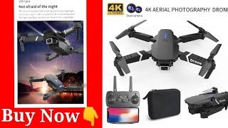 Professional Drone E88 4k wideangle HD camera WiFi fpv height Hold Foldable RC quadrotor helicopter [upl. by Ehsom674]