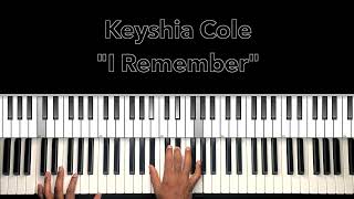 Keyshia Cole quotI Rememberquot Piano Tutorial [upl. by Rednasyl752]