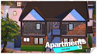 Lakeside Apartments 🏘️  For Rent Speed Build  The Sims 4 [upl. by Annayk]