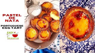 Pastel de Nata  Portuguese Egg Tart Shortcut or Easy Recipe [upl. by Maxantia]