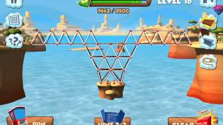 Bridge Builder Constructor Simulator  West level 16 [upl. by Akenna]