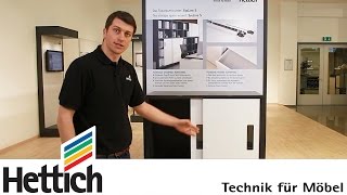 SysLine S Schiebetürsystem Hettich Technik in Kürze [upl. by Ytsirt]