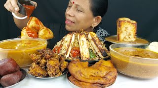 FOOD EATING BIRYANI  SAMOSA  DESSERTS ASMR MUKBANG SHOW [upl. by Anissa51]