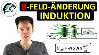 Induktion durch Magnetfeldänderung  Physik Tutorial [upl. by Halbert]