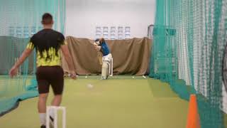 Cricket nets 15 year old faces sidearm [upl. by Sanez228]